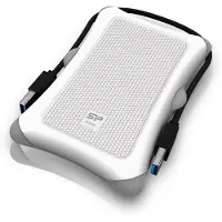 Silicon Power 1TB Armor A30, 2,5" ulkoinen kiintolevy, iskunkestävä, USB 3.0, valkoinen