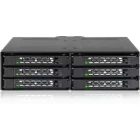 Icy Dock – 6x 2.5" to 1x 5.25" bay mobile rack SATA metal black (MB608SP-B)