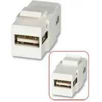 Lindy USB A to A Keystone, Valkoinen, USB A to A, USB A to A (60553)