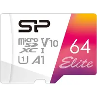 Silicon Power 64GB microSDXC -kortti (Class 10 Elite UHS-1, SD-adapterilla)