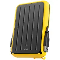 Silicon Power A66, 5 TB, 3.2 Gen 1 (3.1 Gen 1), Musta, Keltainen (SP050TBPHD66LS3Y)