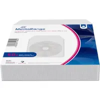 MediaRange Zubehör CD-/DVD-Rohlinge, Suojakotelo, 1 levyt, Läpinäkyvä, Muovi, 120 mm, RoHS (BOX64-8)