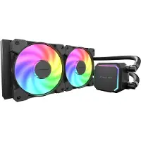 LC-Power LC-CC-240-B-ARGB, All-in-one-nesteenjäähdytin, 12 cm, Musta