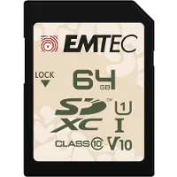 Emtec SD UHS-I V30/V10 OUTDOOR, 64 GB, SDHC, Luokka 10, UHS-I, 90 MB/s, 20 MB/s (ECMSD64GXCU1OR)
