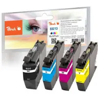 Peach PI500-266, Musta, Syaani, Magenta, Keltainen, 8,6 ml, 12,9 ml, 4 kpl, 425 sivua, Monipakkaus