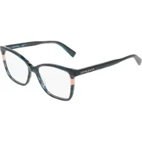 Longchamp LO2741 55/15/140 Raitapintaiset vihreät asetaattiset silmälasit Naisille LO2741