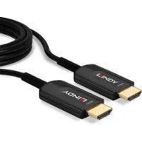 Lindy 38382, 20 m, HDMI-tyyppi A (vakio), HDMI-tyyppi A (vakio), 48 Gbit/s, Äänen paluukanava (ARC), Musta