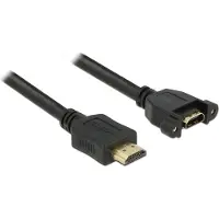 DeLOCK 1m 2xHDMI HDMI cable HDMI Type A (Standard) Black (85102)