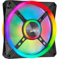 Corsair iCUE QL140 RGB, Tuuletin, 14 cm, 1250 RPM, Musta, Harmaa (CO-9050100-WW)