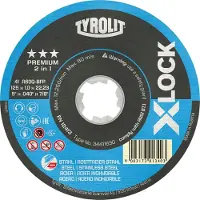 Tyrolit Xlock katkaisulaikka 125x1x22.23/xl a60q-bfp- teräs ja inox