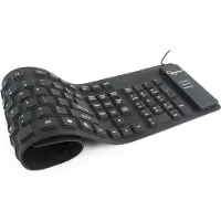 Gembird KB-109F-B, Langallinen, USB + PS/2, QWERTY, musta