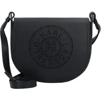 Karl Lagerfeld Circle Crossbody-laukku Nahka 22 cm Musta