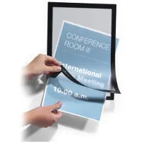 Durable magneettikehys Duraframe A4, musta, 2 kpl