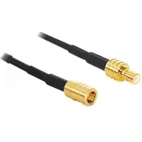 DeLOCK 88649, 5 m, RG-174, SMB, SMB, Musta