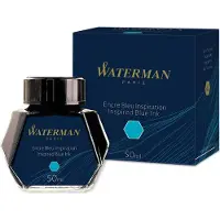 Waterman S0110810, Sininen, Mustekynä, Musta, Läpinäkyvä, 50 ml, 1 kpl