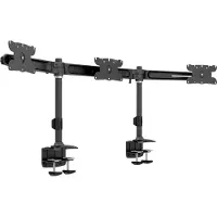 Multibrackets M VESA Desktopmount Triple Desk Clamp-pöytäteline kolmelle näytölle 24-32", 8 kg, musta