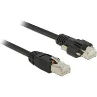 DeLOCK – Cable RJ45 plug > RJ45 plug with screws Cat.6 SSTP 5 m (85670)