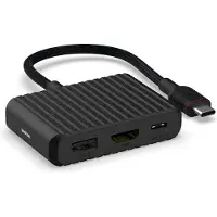 Unisynk 3 Port USB-C hubi (musta)