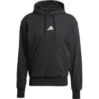 Adidas Urheilullinen collegepaita 'Essentials Feelcozy' musta / valkoinen