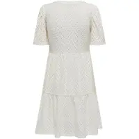 JDY Jdycarla Cathinka S/S Dress Jrs Noos - White - XS