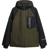 Superdry for man. MS110179A Ski jacket Freestyle Core green (M), Sport, Snow, Recycled Polister, Sustainable