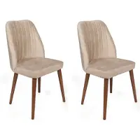 Skye Decor Tuolisetti Alfa - 464, 2 kpl, ruskea/hiekka