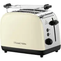 Russell Hobbs Coloursplus 2S Toaster Cream - Cream - 2 S