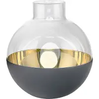 Skultuna - Pomme Maljakko / Lyhty 15 cm Harmaa/Messinki
