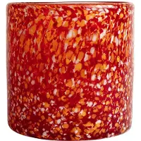 By On - Calore Kynttilälyhty 15x15 cm Punainen/Oranssi