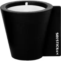 Solstickan Design Flipp kynttilänjalka 5 x 6 cm Musta