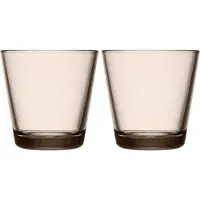 Iittala Kartio juomalasi 21 cl, 2 kpl, pellava