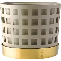 Klong - Trio Square Kukkaruukku 18 cm Beige