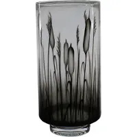 Nybro Crystal - Kaveldun Kynttilälyhty 30x14,5 cm Kirkas/Harmaa