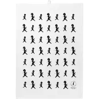 Solstickan Design Solstickan keittiöpyyhe 50 x 70 cm Valkoinen-musta