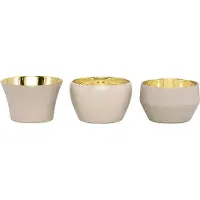 Skultuna - Kin Kynttilälyhty 3 kpl Beige