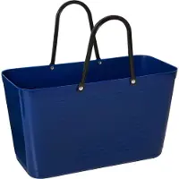 Hinza - Muovinen Laukku Iso Tummansininen