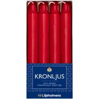 LILJEHOLMENS - Kruunukynttilä 20,6 cm 8 kpl Punainen