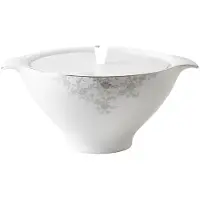 ROYAL PORCELAIN - Angelina Platinum Kansi 23 cm Valkoinen