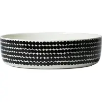 Marimekko Oiva - Räsymatto tarjoiluastia 3 L, valkoinen - musta