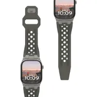Urban Armor Gear Monarch Strap olive/titanium - Apple Watch 49mm/46mm/45mm/44mm