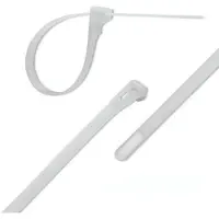 Qoltec Sidontaliinat klipsit uudelleenkäytettävät/uudelleenkäytettävät 7.2*450mm nylon66 uv valkoinen