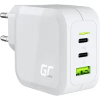 Green Cell 2x USB-C 1x USB-A 65W GaN biała