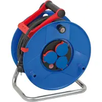 Brennenstuhl 40m H05RR-F 3G2,5, 40 m, IP44, Monivärinen, 3 AC-pistorasia(a), Musta, 1 kpl (1208340)