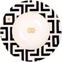 Carolina gynning Cg Deco Deep Plate - Multi/patterned - Ø 24.5 CM