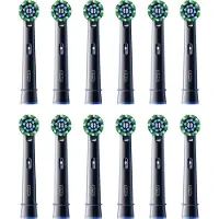 Oral-B CrossAction -harjaspäät 12-pack / vaihtoharjat sähköhammasharjaan / harjaspäät plakinpoistoon