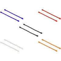 DeLOCK 018971, Silikoni, Musta, Sininen, Oranssi, Punainen, Valkoinen, -40 - 150 °C, 150 mm, 4 mm, 10 kpl