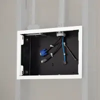 Chief Proximity In-Wall Storage Box with Flange - White - Max 4.54 kg - recommended for