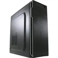LC-Power 7038B, Midi Tower, PC, Musta, ATX, mikro ATX, Mini-ITX, Metalli, 14,5 cm (LC-7038B-ON)