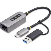 StarTech.com 2,5 Gigabit Ethernet -verkkoadapteri, 3.2 Gen1 USB-C, hopea