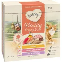 Feringa 96x10g Vitality Creamy Snacks lajitelma kissanherkku